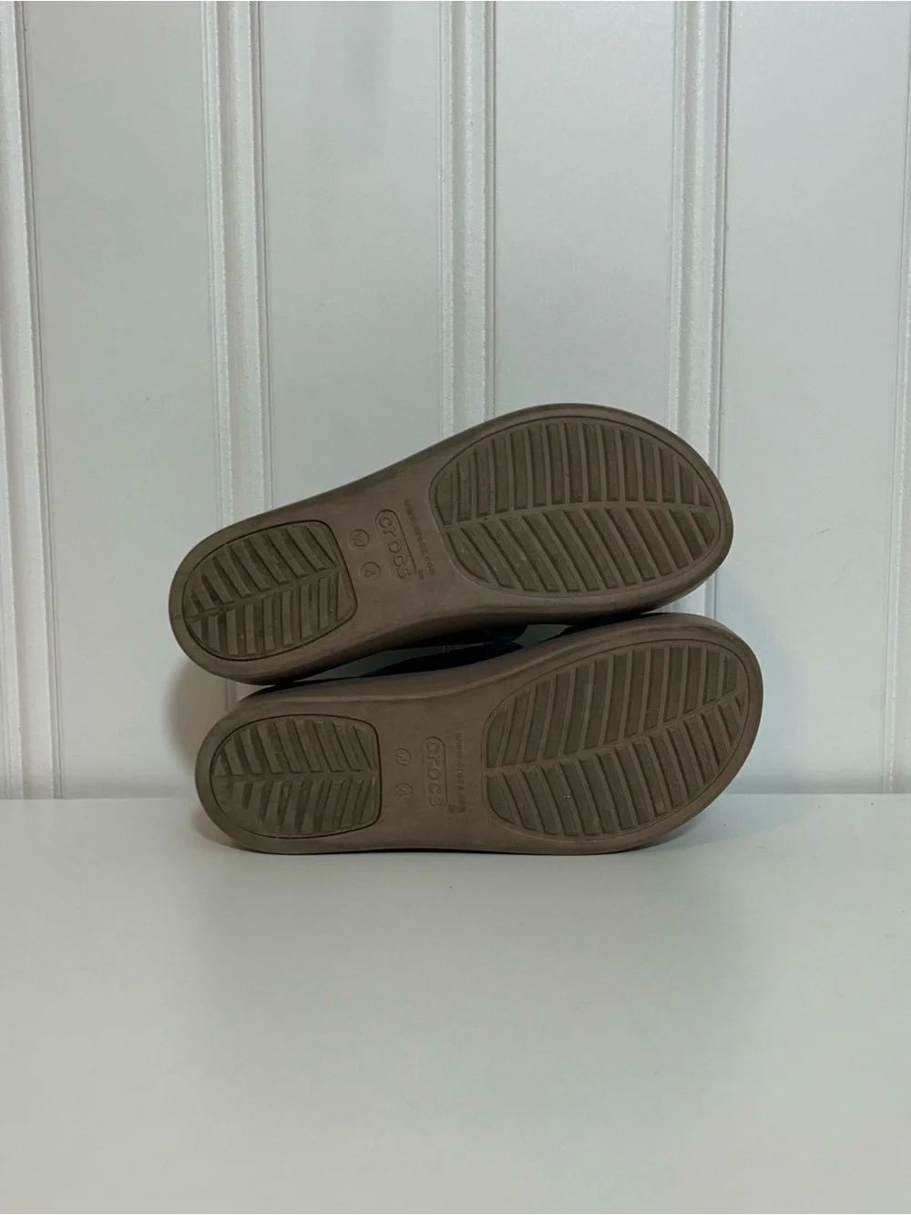 Crocs Brooklyn Women’s Black Platform Slide Sandals brown
